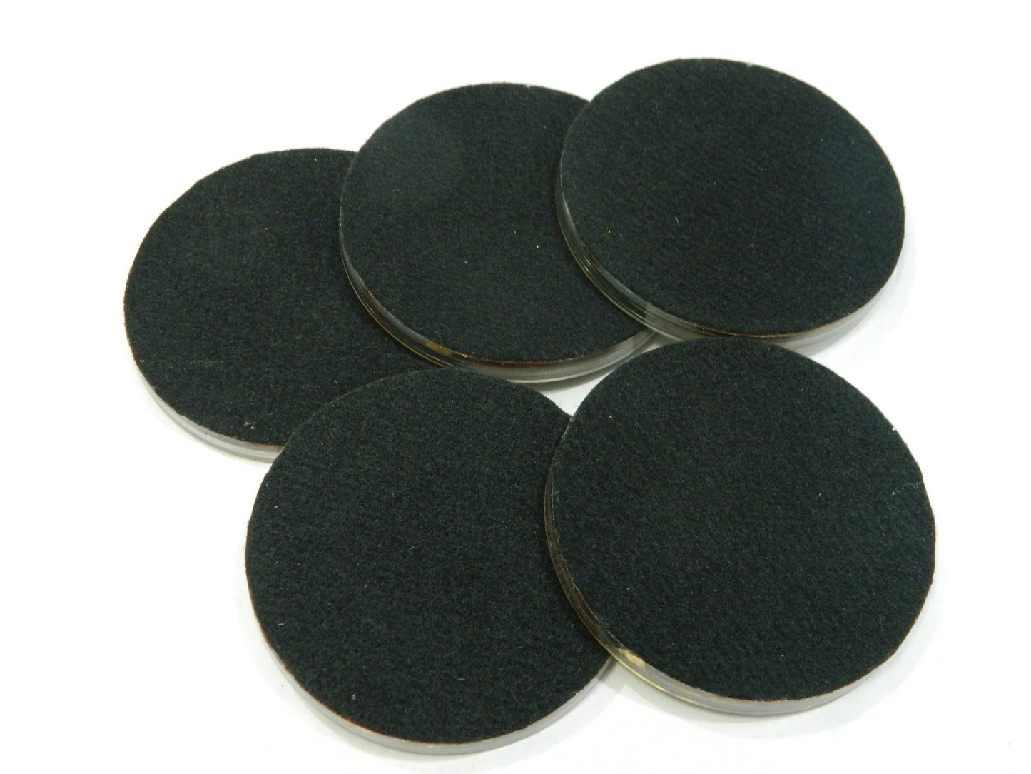 Round Coffee Color with Gold Leaf Coaster Set, Home Decor